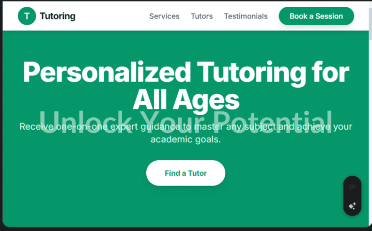 Tutoring & Coaching Services Website Design in Kenya