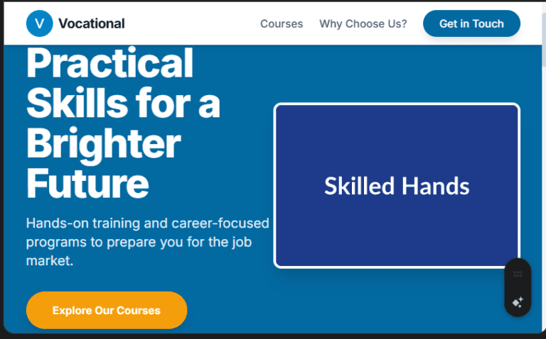 Vocational Training Center Website Design in Kenya