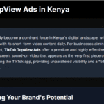 TikTok TopView Ads in Kenya
