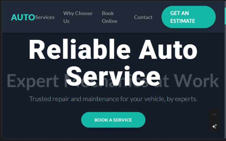 Auto Repair & Service Center Website Design in Kenya