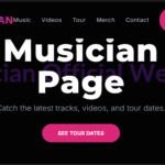 Musician/Band Website Design in Kenya