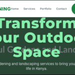 Gardening & Landscaping Services Website Design in Kenya