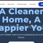 Maid/Housekeeping Agency Website Design in Kenya