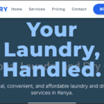 Laundry & Dry Cleaning Service Website Design in Kenya