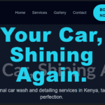 Car Wash & Detailing Website Design in Kenya