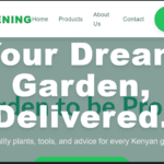 Gardening & Nursery Shop (Online) Website Design in Kenya
