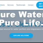 Water Purifier/Dispenser Sales & Service Website Design in Kenya