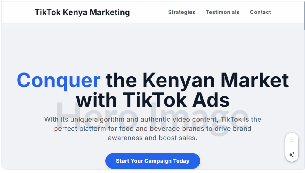 TikTok Ads for Food & Beverage in Kenya
