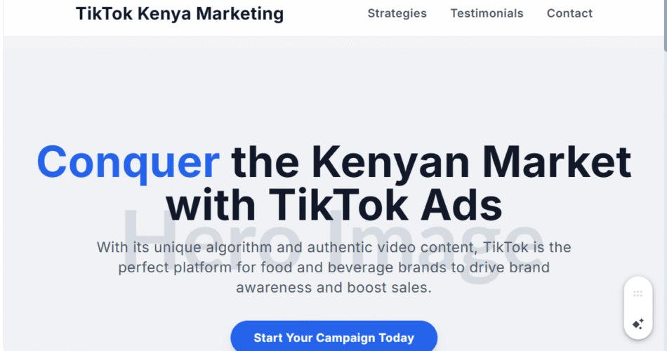 TikTok Ads for Food & Beverage in Kenya