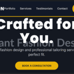 Fashion Design & Tailoring Services Website Design in Kenya