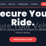Car Track & Alarm Installation Website Design in Kenya