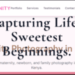 Maternity/Baby Photographer Website Design in Kenya