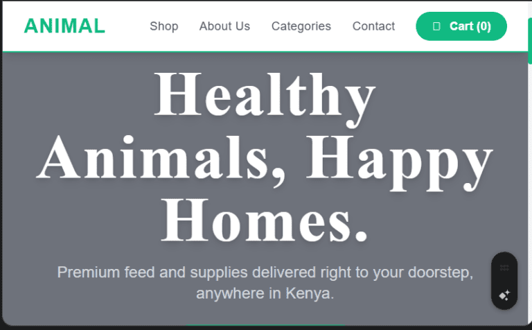 services 10 Animal Feed & Supplies (Online) Website Design in Kenya