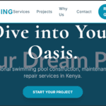 Swimming Pool Construction & Maintenance Website Design in Kenya