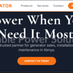 Generator Sales & Service Website Design in Kenya