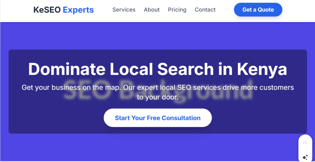 Local SEO Starter Package in Kenya: 1 Local SEO Starter Package in Kenya