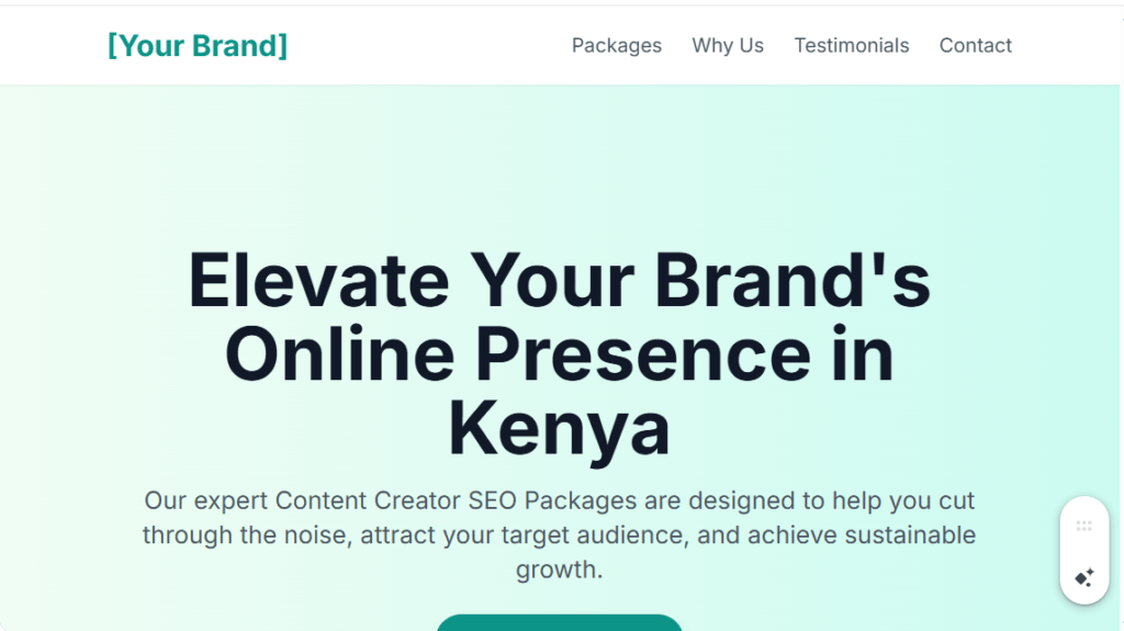 Content Creator SEO Package in Kenya: