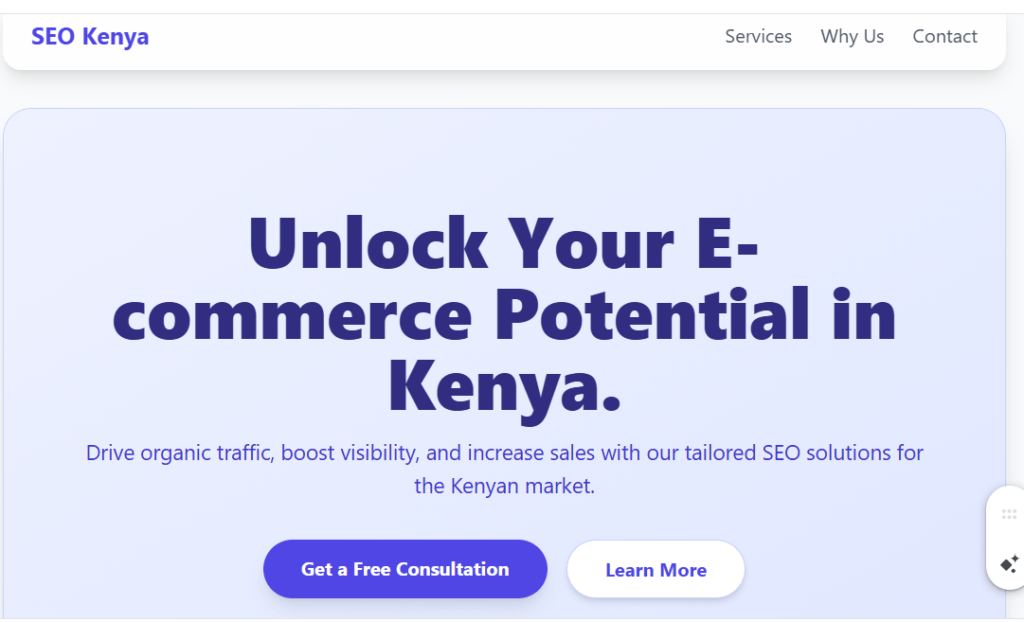 E-commerce SEO Package in Kenya