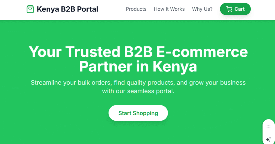 B2B E-commerce Portal Package in Kenya