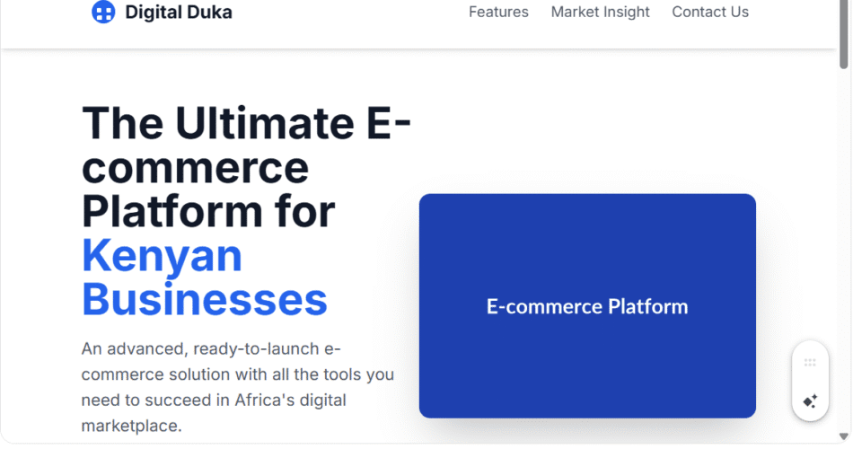 E-commerce with Advanced Features Package in Kenya