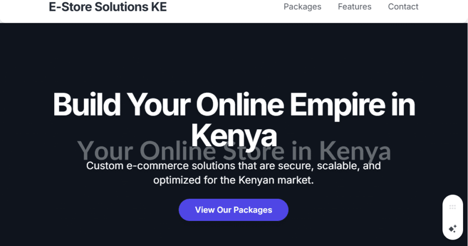 Custom E-commerce Solution Package in Kenya