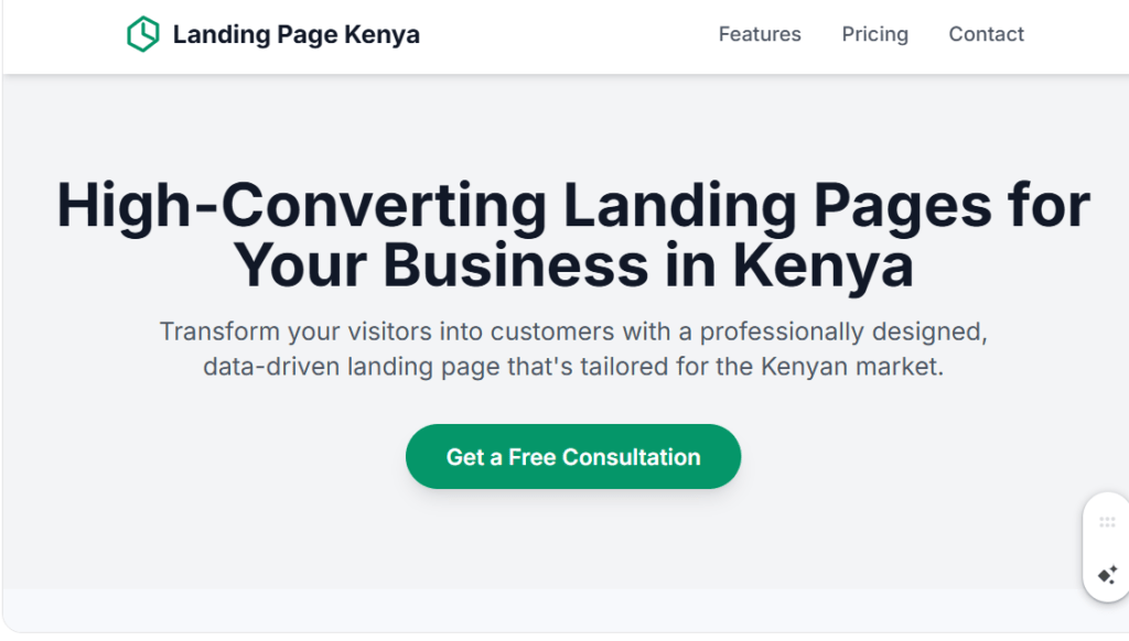 Landing Page Package in Kenya