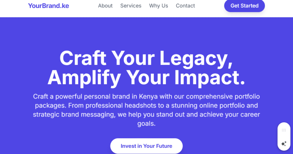 Portfolio/Personal Brand Package in Kenya: