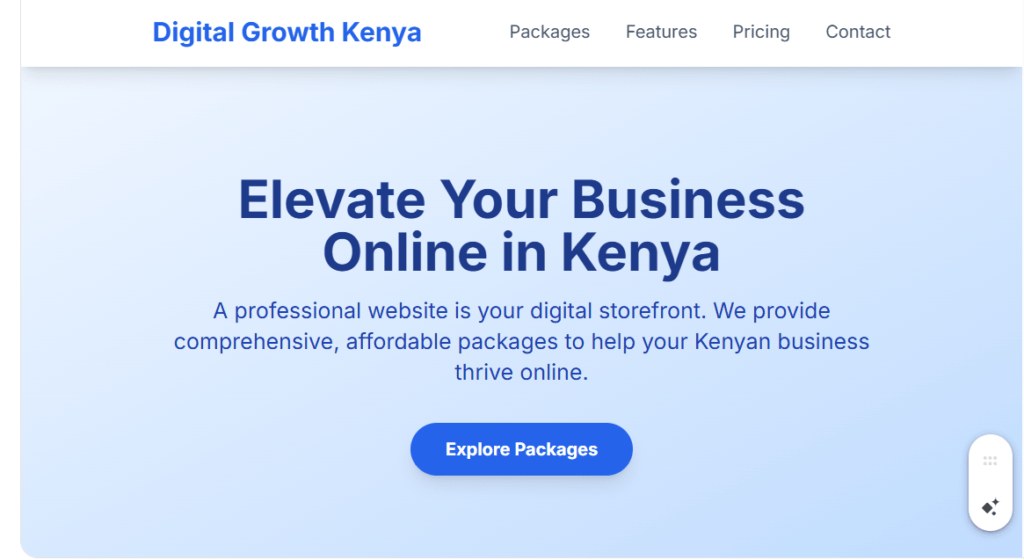 Small Business Website Package in Kenya: