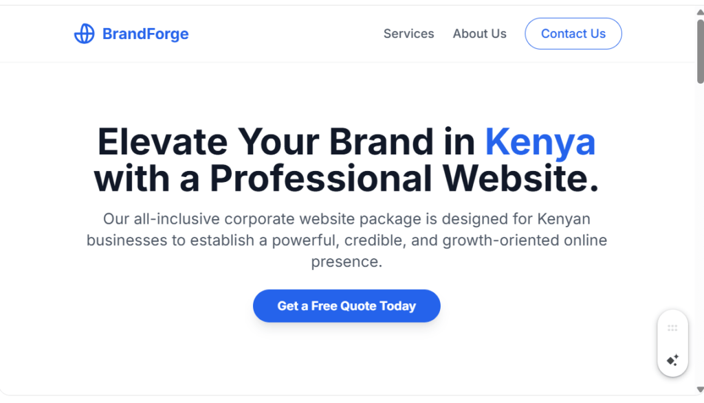Corporate Website Package in Kenya 1 Corporate Website Package in Kenya