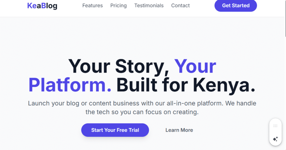 Blog/Content Platform Package in Kenya