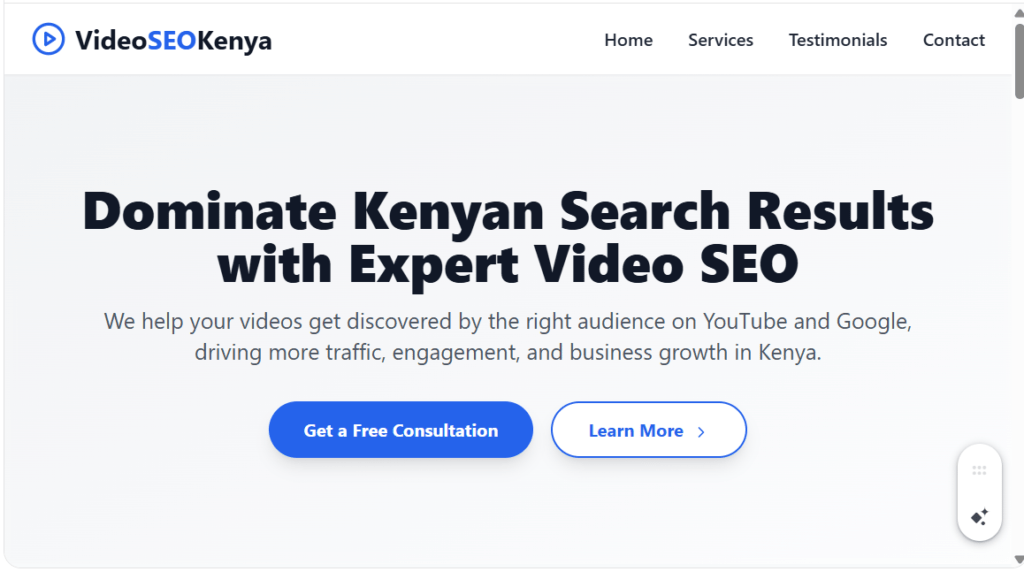 Video SEO Optimization in Kenya 1 VEDIO SEO OPTIMIZATION IN KENYA
