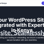 WordPress Website Migration in Kenya: 
