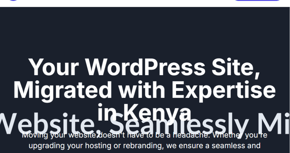 WordPress Website Migration in Kenya: 