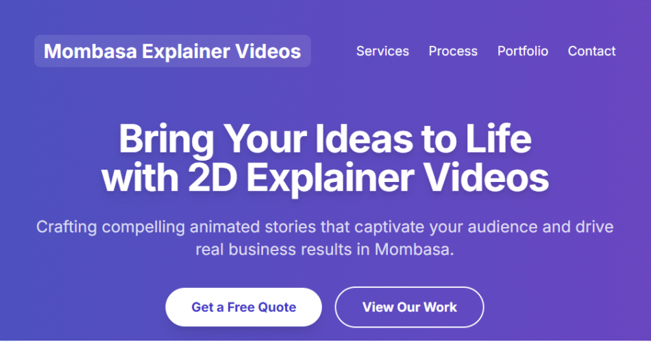Mombasa 2D Explainer Video Services