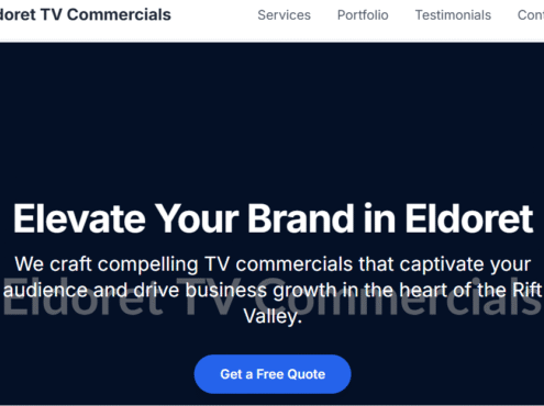 Eldoret TV Commercial Production Services: