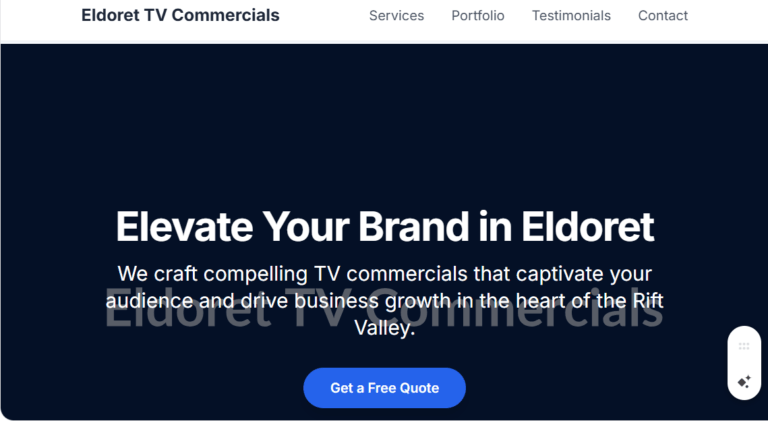 Eldoret TV Commercial Production Services: