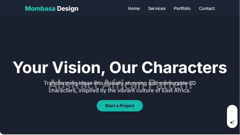 Mombasa Character Design Services (2D):