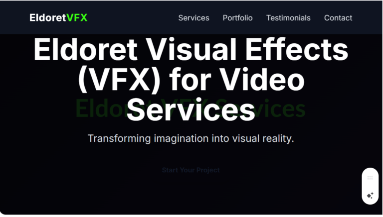 Eldoret Visual Effects (VFX) for video Services