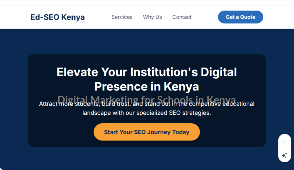 SEO for Education Institutions in Kenya 1 SEO FOR EDUCATION INSTITUTIONS IN KENYA