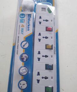 Marken 4 way 3metres Extension with USB Ports