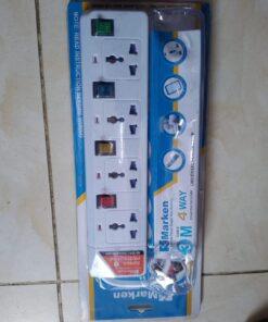 Marken 4 way 3metres Extension with Power Surge Protector