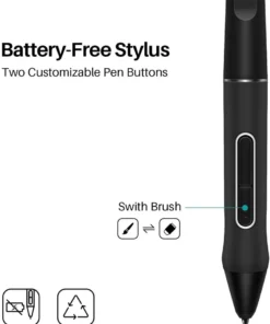Alternative view of HUION PW517 Battery-Free Digital Pen for Huion Drawing Monitor Kamvas 13, Kamvas Pro 24, GS1331, GS1161, GS1562, GS2201/GS2202, GT1561/GT1562, GT-240, GS2401/GS2402, KD200, RDS-160, GT1561/GT1562, GT2401, GT1302/GT1602, Q630M, G930