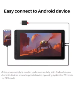 Alternative view of HUION Kamvas 16 2021 version 15.6" Graphics Tablet Pen Display 120% sRGB Tilt Model GS1562-K