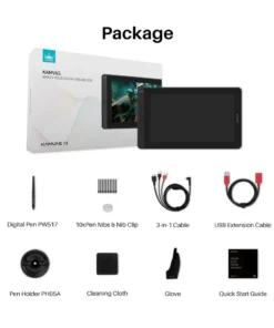 Huion KAMVAS 13 2021 Graphics Drawing Pen Tablet 13.3 Inch GS1331 with Free Stand