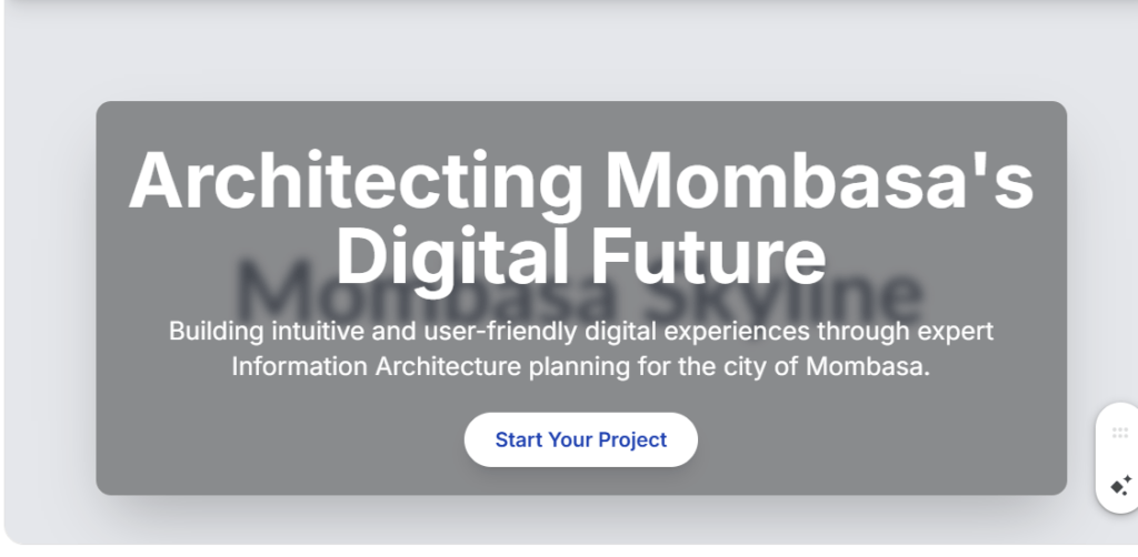 Information Architecture Planning Mombasa