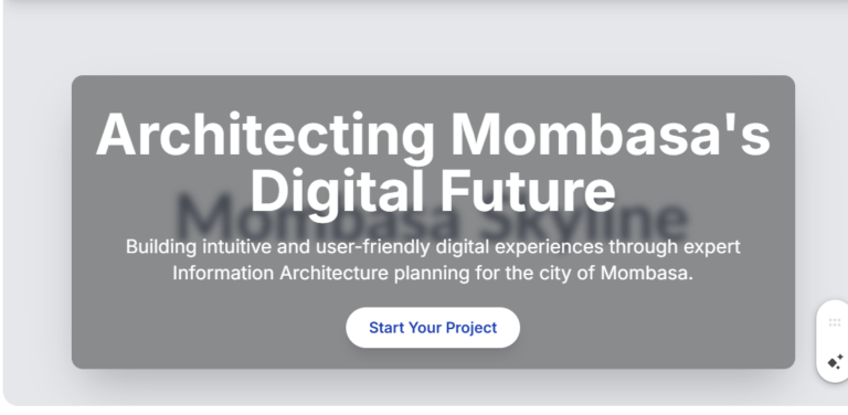 Information Architecture Planning Mombasa