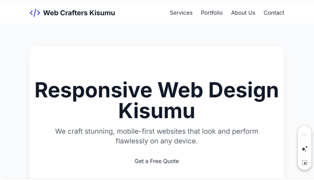 Responsive Web Design Kisumu
