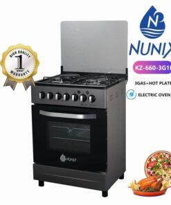Nunix 60×60 3+1 Free Standing Cooker with Electric oven