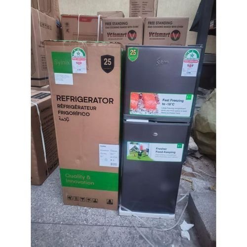 Synix 137L Double Door Fridge – 3-Star Energy Efficient With FREE Power Fridge Guard