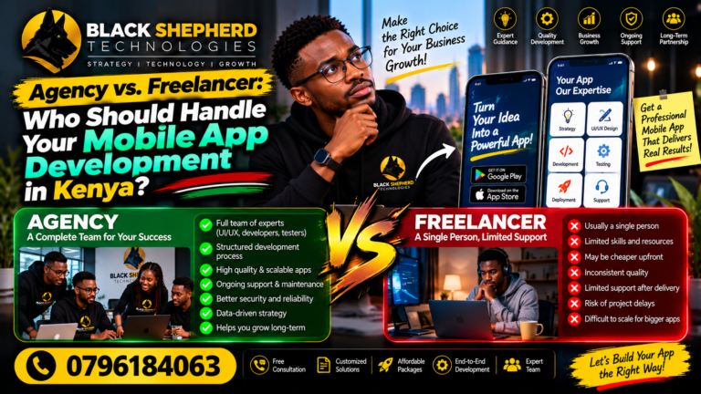 Agency vs. Freelancer: Who Should Handle Your Mobile App Development in Kenya? 10 Best Mobile App Development Services in Kenya